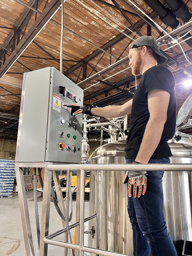 Overseeing a batch on the tanks